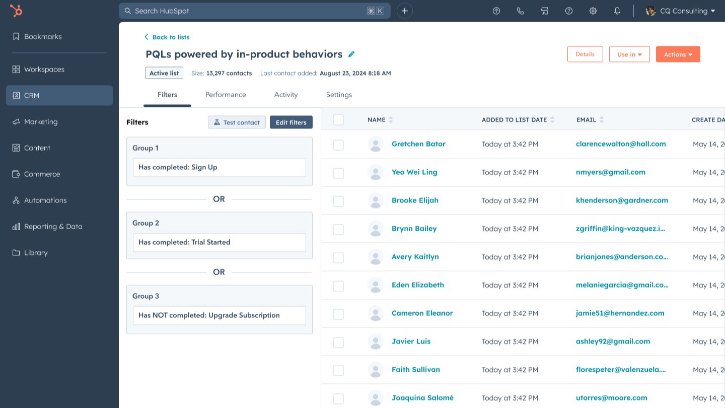 Sync Cohorts to drive Product-Qualified Leads (PQLs)